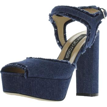 Sergio Rossi | Sergio Rossi Womens Monica Denim Square Toe Heels商品图片,2折×额外9折, 独家减免邮费, 额外九折