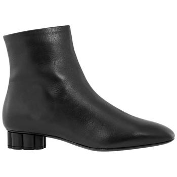 菲拉格慕鞋女靴, Salvatore Ferragamo | Ladies Black Flower Heel Boots商品图片 4折