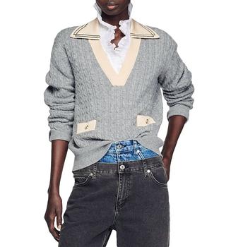 Sandro | Nea Cable Knit Sweater商品图片,5折, 独家减免邮费