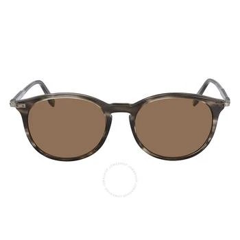 Salvatore Ferragamo Brown Round Ladies Sunglasses SF911S 003 53