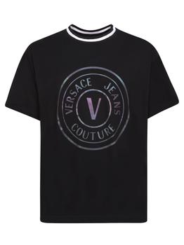 范思哲t恤, Versace | VERSACE JEANS COUTURE VEBLEM T-SHIRT WITH VERSACE JEANS COUTURE LOGO商品图片 7.4折
