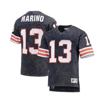 天气丹是什么牌子, Mitchell and Ness | Men's Dan Marino Navy Miami Dolphins Retired Player Name and Number Acid Wash T-shirt商品图片 