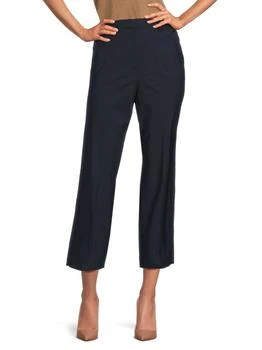 Theory | Flat Front Wool Blend Cropped Pants,商家Saks OFF 5TH,价格¥717