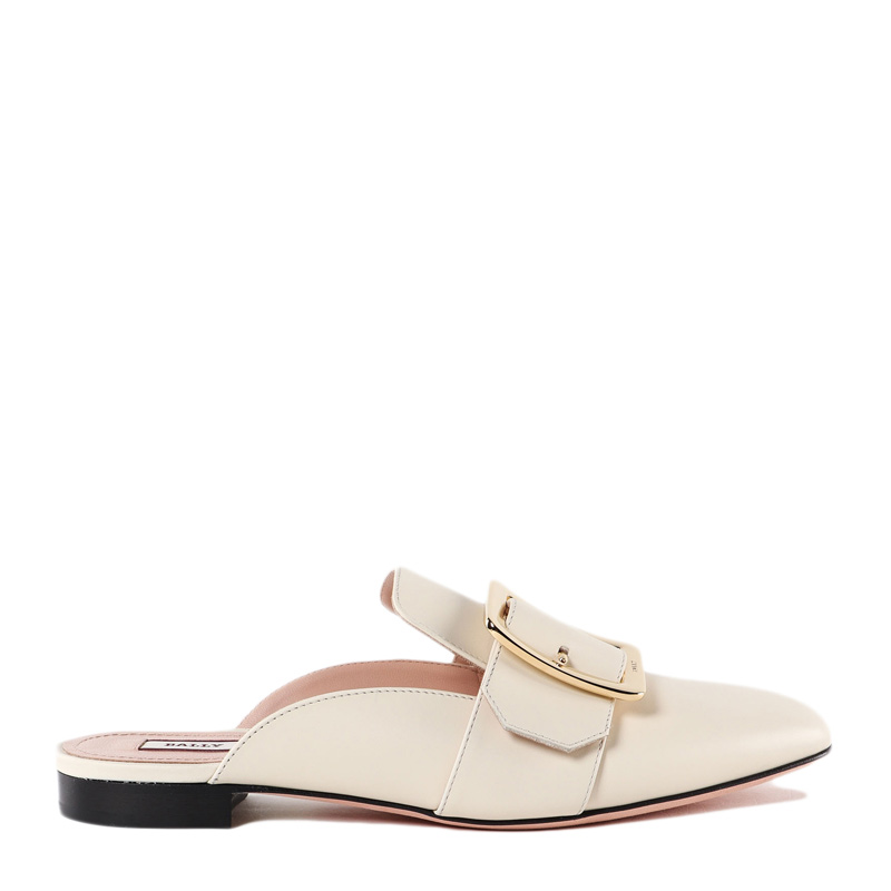 巴宝莉短袖海淘, Bally | Bally 巴利 米白色女士拖鞋 6225901商品图片 独家减免邮费