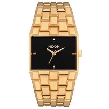 推荐Nixon Ticket All Gold Quartz Black Dial Mens Watch A1262-510-00商品