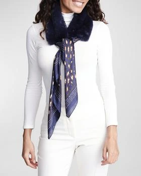 推荐Maxine Scarf with Faux-Fur Collar商品