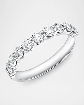 Memoire | Petite Prong 9-Stone Diamond Band in Platinum,商家Neiman Marcus,价格¥30559