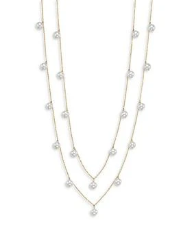 Bloomingdale's | Cultured Freshwater Pearl Dangle Statement Necklace in 14K Yellow Gold, 36",商家Bloomingdale's,价格¥4691