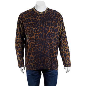 Burberry | Mens Leopard Print Cotton Jersey Top商品图片,6.9折