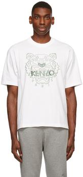 Kenzo, Kenzo | White Loose-Fit Tiger T-Shirt商品图片 3.6折