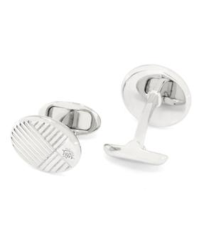 商品Dunhill | Dunhill AD Diagonal Sterling Silver Cufflinks JNC32J6K,商家Premium Outlets,价格¥1338图片