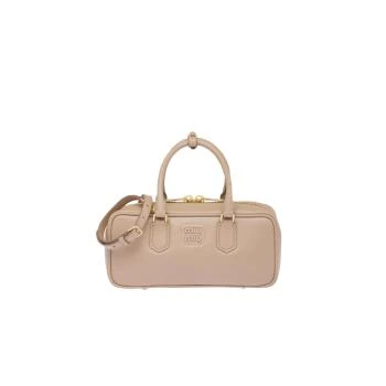 推荐包邮包税【预售7天发货】 MIUMIU缪缪 23秋冬 女士 手提包 Sac à main en cuir 5BB148_2F8K_F0770_V_OOO商品