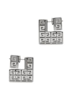 Givenchy | G Square silver-tone drop earrings商品图片,额外8.5折, 额外八五折