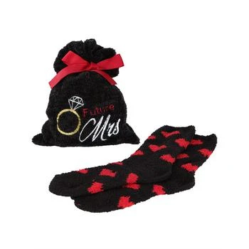 Memoi | Future Mrs. Cosy Women's Socks with Gift Bag, Set of 2 