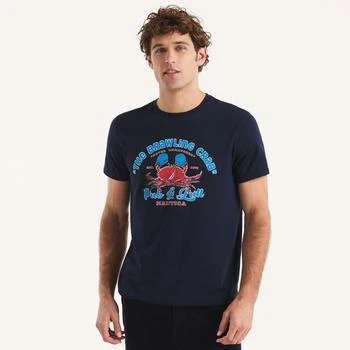 Nautica | Mens Fighting Crab Graphic T-Shirt,商家Premium Outlets,价格¥78