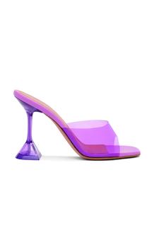 推荐Amina Muaddi - Women's Lupita PVC Sandals - Purple - IT 39 - Moda Operandi商品