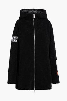 推荐Appliquéd faux shearling hooded coat商品