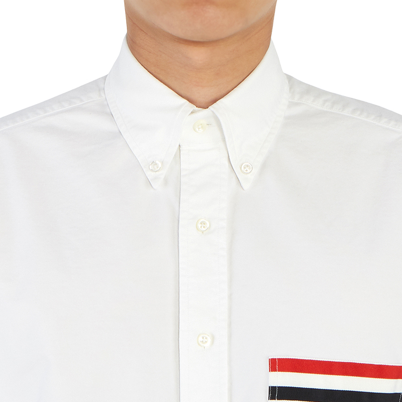 thom browne衬衫新款, Thom Browne | Thom Browne 白色男士四道杠装饰衬衫 MWL288A-00139-100商品图片 独家减免邮费