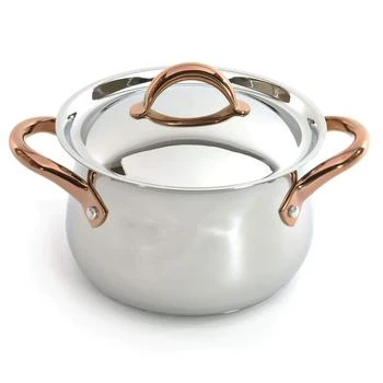 BergHOFF Ouro Gold 18/10 Stainless Steel 9.5" Covered Dutch Oven  with Stainless Steel Lid, 8.1 Qt