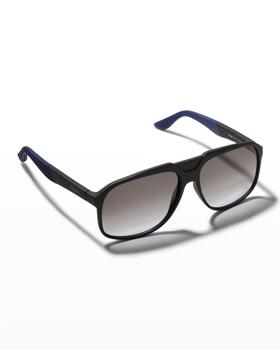 Salvatore Ferragamo | Men's Italian Lifestyle Gancini Aviator Sunglasses商品图片,