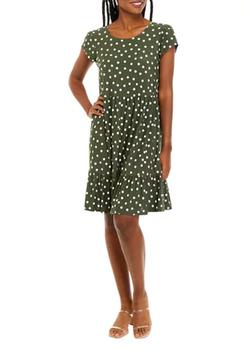 Sandra Darren, Sandra Darren | Women's Cap Sleeve Polka Dot Dress商品图片 4折