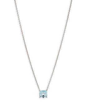 商品Nadri | Modern Love Blue Cubic Zirconia Square Pendant Necklace, 16"-18",商家Bloomingdale's,价格¥339图片