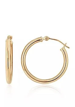 Belk & Co. | Hoop Earrings in 14K Yellow Gold,商家Belk,价格¥1337