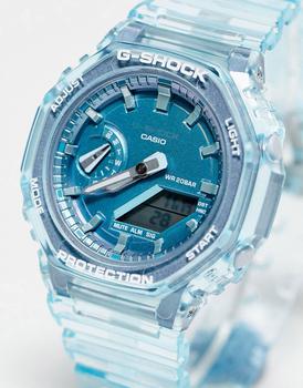 推荐Casio GMA-S2100SK watch in clear blue商品