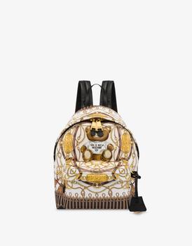 Moschino | Military Teddy Scarf Nappa Leather Backpack商品图片,