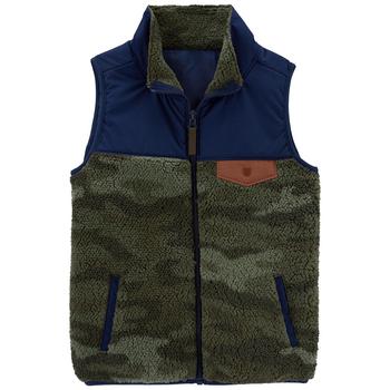 商品Carter's | Little Boys Zip-Up Sherpa Vest,商家Macy's,价格¥144图片