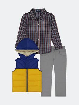 Andy & Evan | Baby Boys 3-Piece Puffer Vest Set商品图片,7折