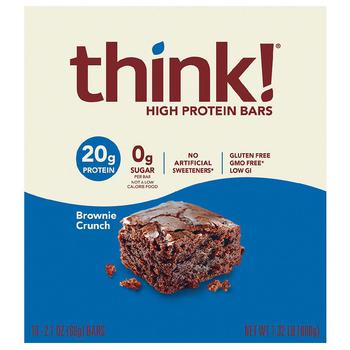 商品Think! | High Protein Bars Brownie Crunch,商家Walgreens,价格¥251图片