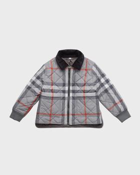 Burberry | Boy's Otis Quilted Check-Print Lined Jacket, Size 4-14商品图片,