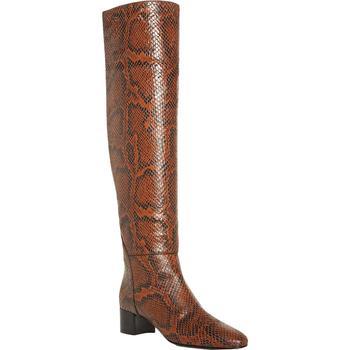 推荐Giuseppe Zanotti Womens 45 TTK Snake Print Leather Almond Toe Knee-High Boots商品