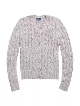 Ralph Lauren | Ragg Cable-Knit Cotton Cardigan,商家Saks Fifth Avenue,价格¥1491