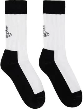 Vivienne Westwood | Black & White Sporty Socks 4.9折