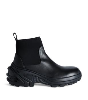 推荐Leather Chelsea Boots with Removable Sole商品