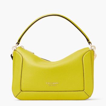 Kate Spade Surprise, Kate Spade | Kate Spade New York Women's Crush Pebbled Medium Cross Body Bag - Lime Slice商品图片 额外6.5折, 额外六五折