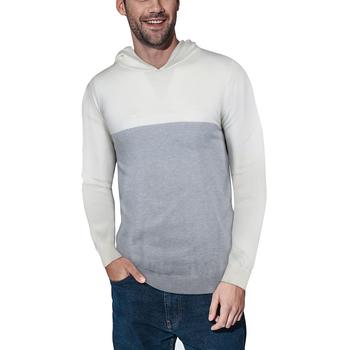 Men's Basic Hooded Colorblock Midweight Sweater,价格$44.99