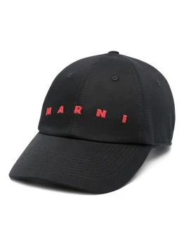 Marni | Black Cotton Baseball Cap 