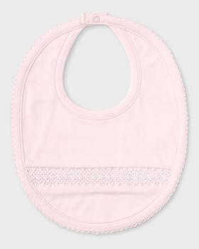商品Kissy Kissy | Girl's Hand-Smocked Pima Cotton Baby Bib,商家Neiman Marcus,价格¥140图片