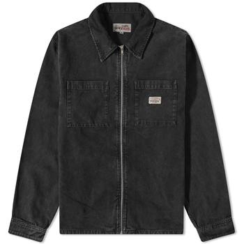 商品STUSSY | Stussy Washed Canvas Zip Shirt,商家END. Clothing,价格¥1217图片
