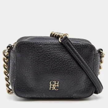 推荐CH Carolina Herrera Black Leather Crossbody Bag商品