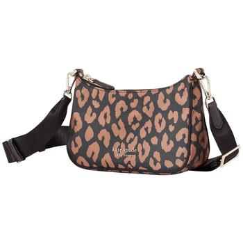 推荐The Little Better Sam Leopard Small Crossbody in Black Multi商品