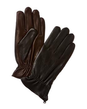 商品Bruno Magli | Bruno Magli Two-Tone Cashmere-Lined Leather Gloves,商家Premium Outlets,价格¥651图片