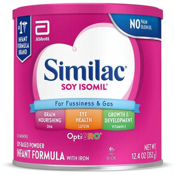 商品Similac | Similac Soy Isomil 无乳糖大豆配方婴儿奶粉1段 352g,商家Walgreens,价格¥144图片