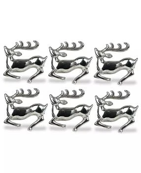 Design Imports | Stag Napkin Ring, Set of 6,商家Macy's,价格¥195
