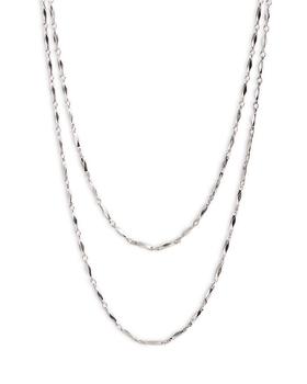 Ted Baker London | Sparkia Sparkle Chain Long Wrap Necklace in Silver Tone, 48"-50"商品图片,6.9折, 独家减免邮费