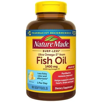 Nature Made | Fish Oil 1400 mg Softgels Lemon,商家Walgreens,价格¥279