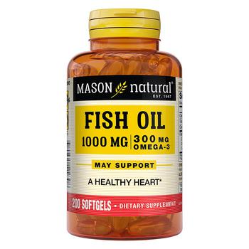 商品Fish Oil 1000 mg Omega 3 300 mg Softgels图片